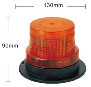 Lampa ostrzeg-kogut LED 12/24V magnes mała R65