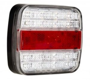 Lampa tylna zespolona LED 12/24V 105*95 biała