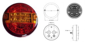 Lampa tylna zespolona LED STT20 okrągła