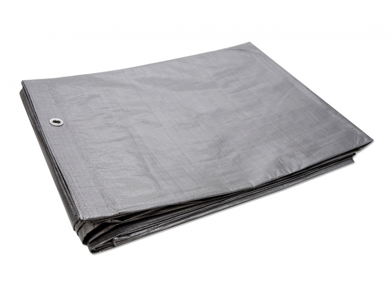 Plandeka 6*10m. 110g/m2 srebrna