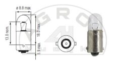 Żarówka 12V 2W BA9s (op-10szt)