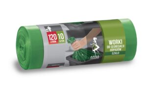 Worki na odpady 120l. zielone (10szt)