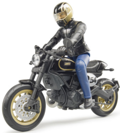 Zabawka motocykl Ducati Scrambler z kierowcą