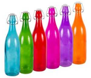 Butelka 1000ml. z hermetycznym zamknięciem okrągła