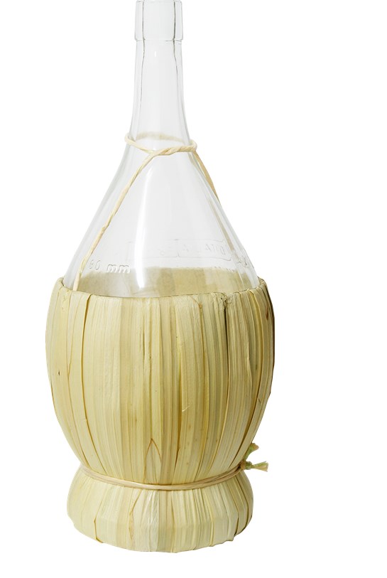Butelka 1000ml. na wino w oplocie Fiasco Biowin