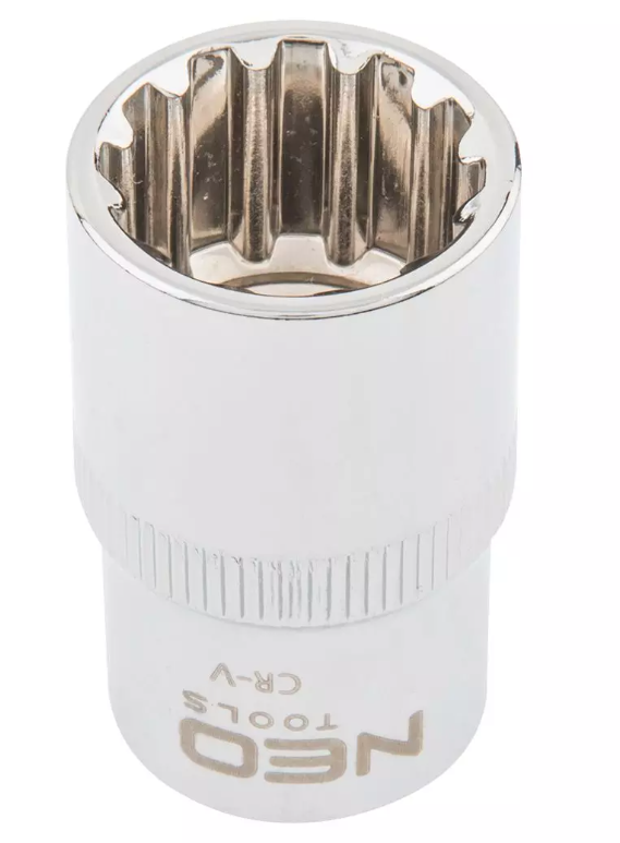 Nasadka spline 1/2" 12-k. 15mm. Neo