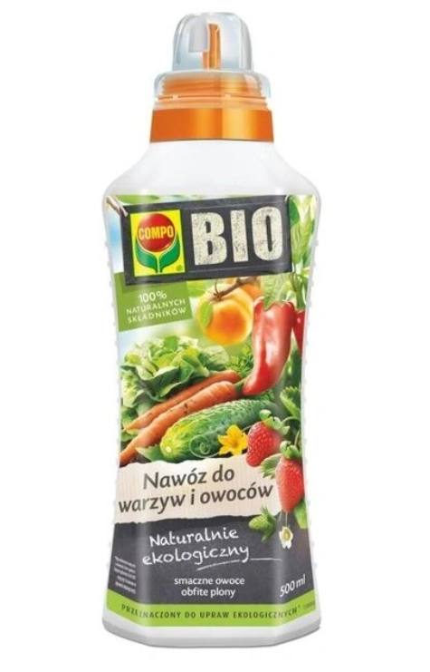 Nawóz BIO do warzyw i owoców 500ml. Compo