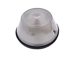 Lampa obrysowa niska biała