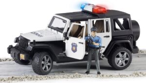 Zabawka Jeep Wrangler policja + figurka XXX