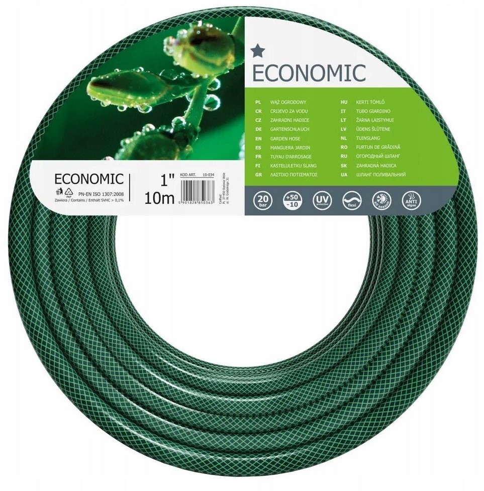 Wąż ogrodniczy 1" 10mb. economic Cellfast - obrazek 2