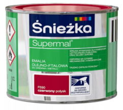 Emalia czerwona 0,4l. F590  Supermal