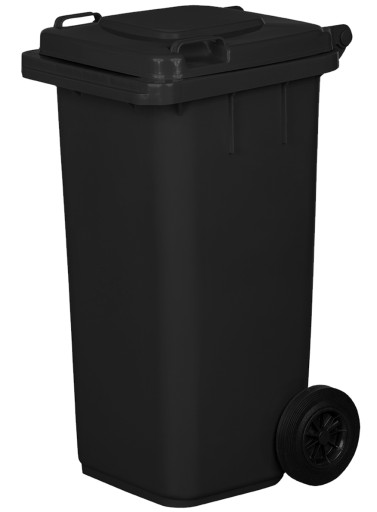 Pojemnik plastikowy na śmieci 240l. czarny