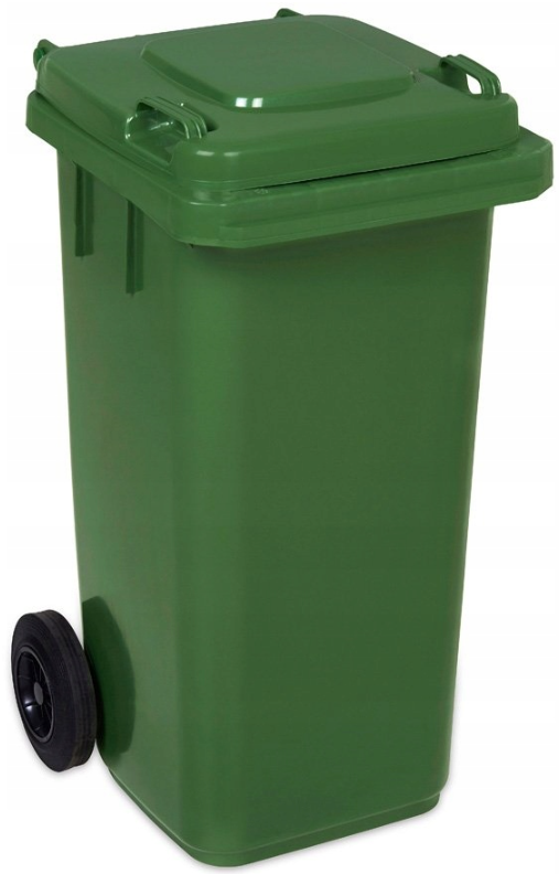 Pojemnik plastikowy na śmieci 240l. zielony