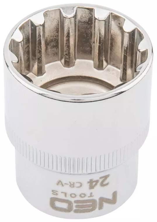 Nasadka spline 1/2" 12-k. 24mm. Neo