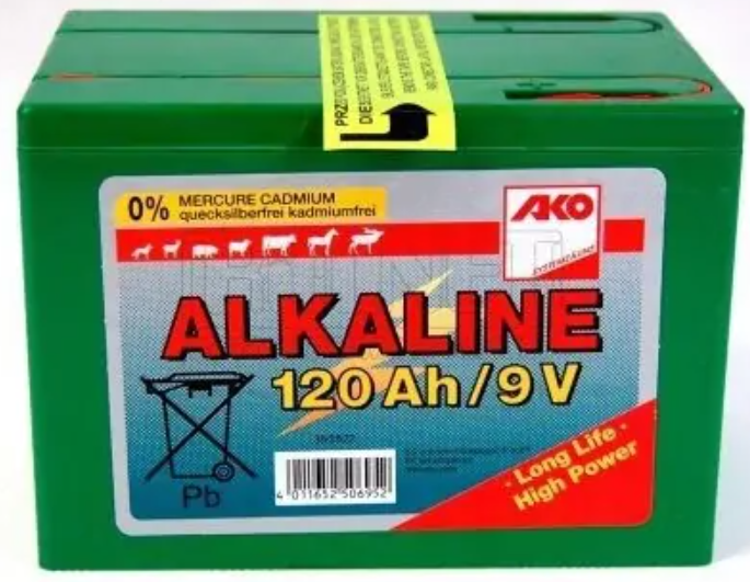 Bateria 9V 120Ah do elektroz.mała alkaiczna