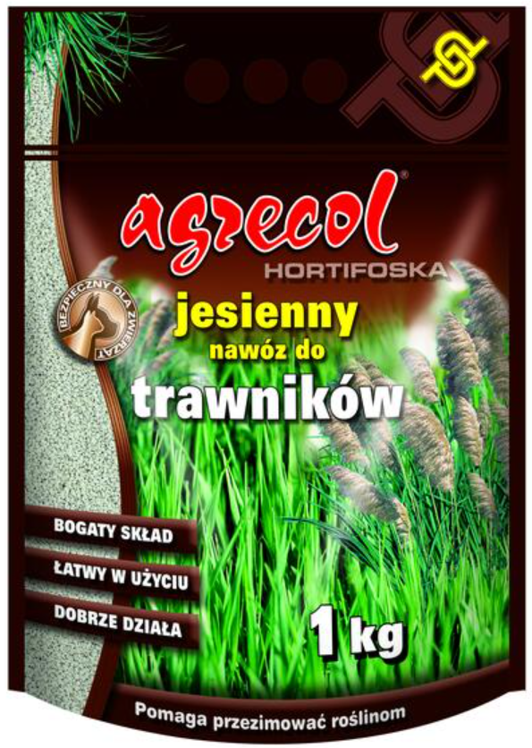 Nawóz jesienny do trawników Hortifoska 1kg. Agreco