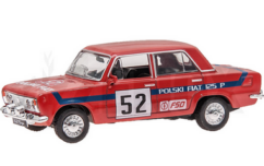 Zabawka samochód Fiat 125p Rally czerwony /PRL/