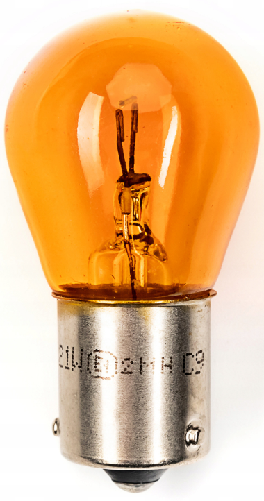 Żarówka 12V 21W BAU15s AMBER żółta
