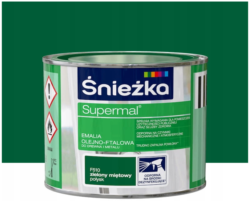 Emalia zielona mięta 0,2l. F510 Supermal - obrazek 2
