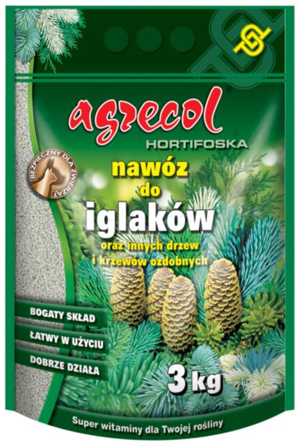 Nawóz do iglaków 3kg. doypack Agrecol