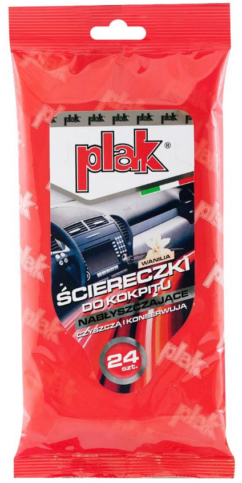 Ściereczki do kokpitu błysk wanilia /Plak/