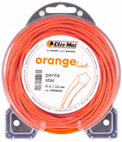 Żyłka tnąca 3,0mm. 15mb. gwiazd. penta star OM