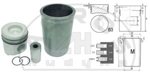 Zestaw naprawczy silnika JD fi-106,5.3-p. sw-34,92