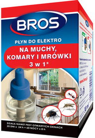 Płyn 3w1 na muchy, komary, mrówki Bros