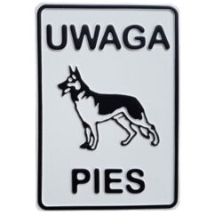 Tablica "UWAGA PIES" mała