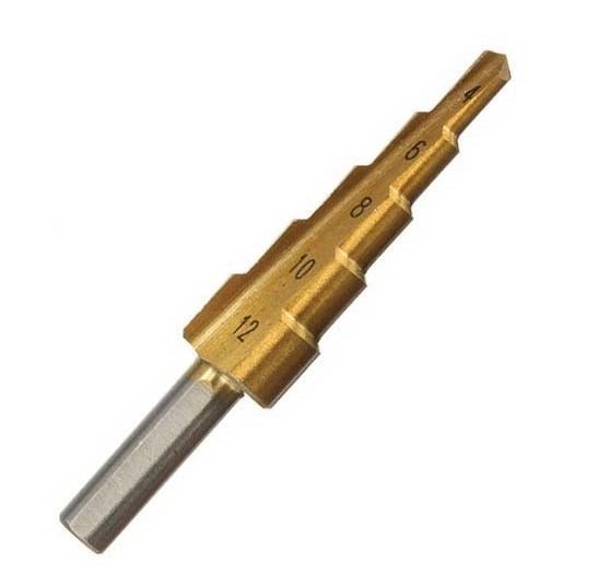 Wiertło stopniowe 4-12mm.