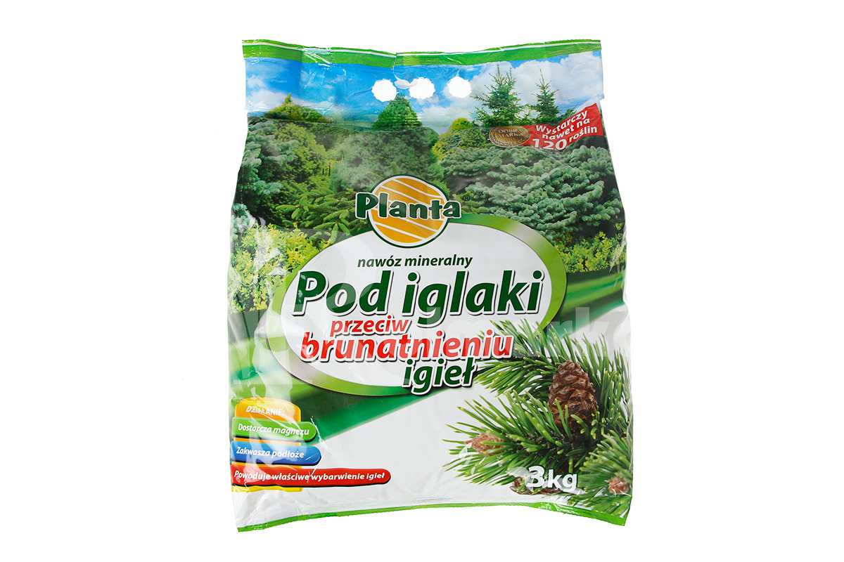 Nawóz przeciw brunatnieniu igieł 3kg. worek Planta