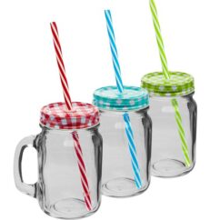 Słój 500ml. lemoniada + słomka