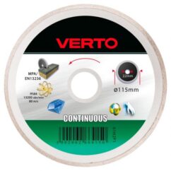Tarcza diamentowa 115*22,2mm. pełna Verto