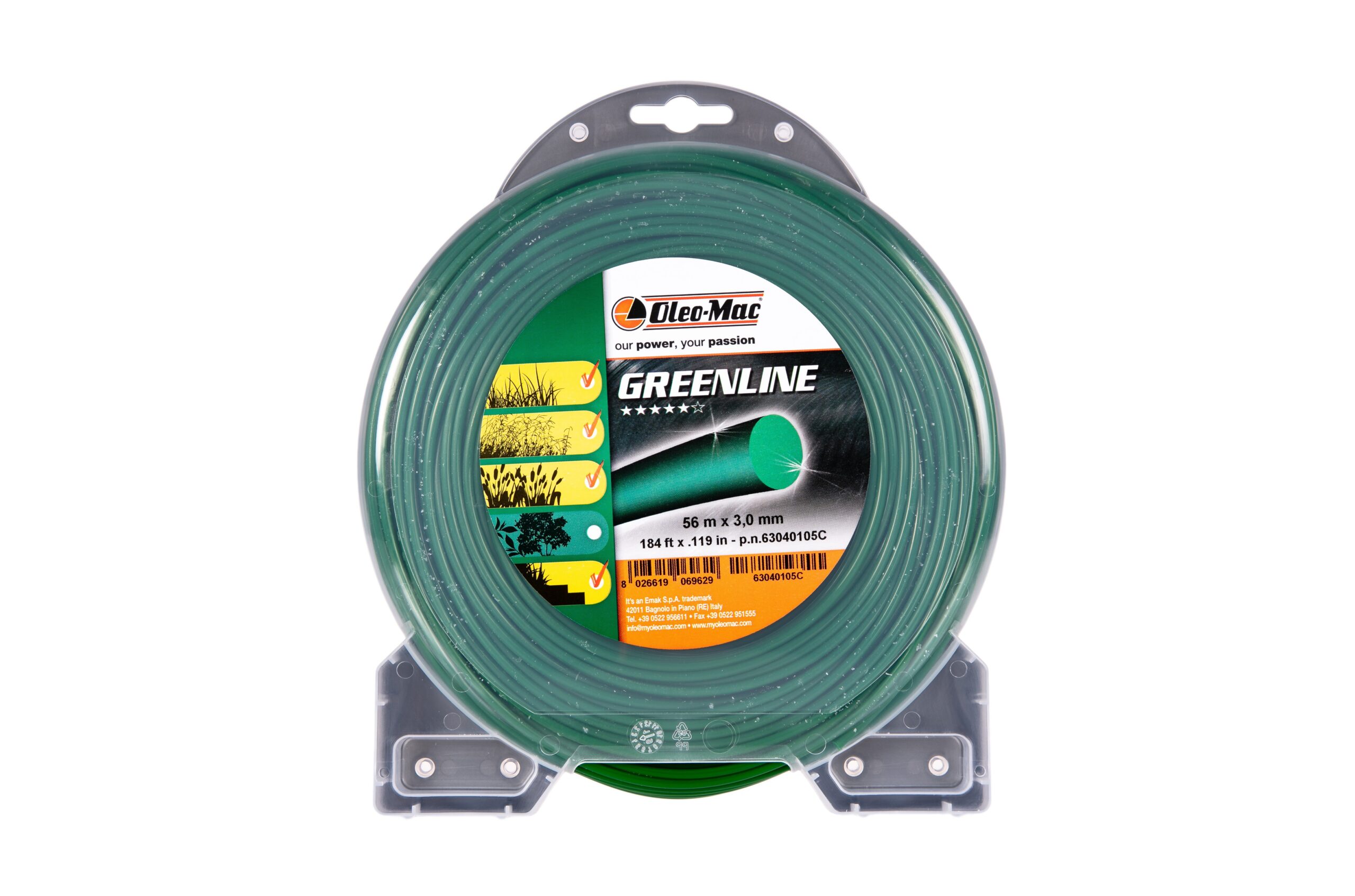 Żyłka tnąca 3,0mm. 56mb. okrągła Oleo-Mac