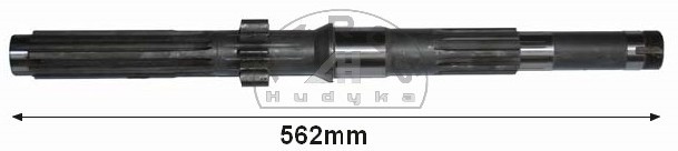 Wałek sprzęgłowy 562mm. gruby frez