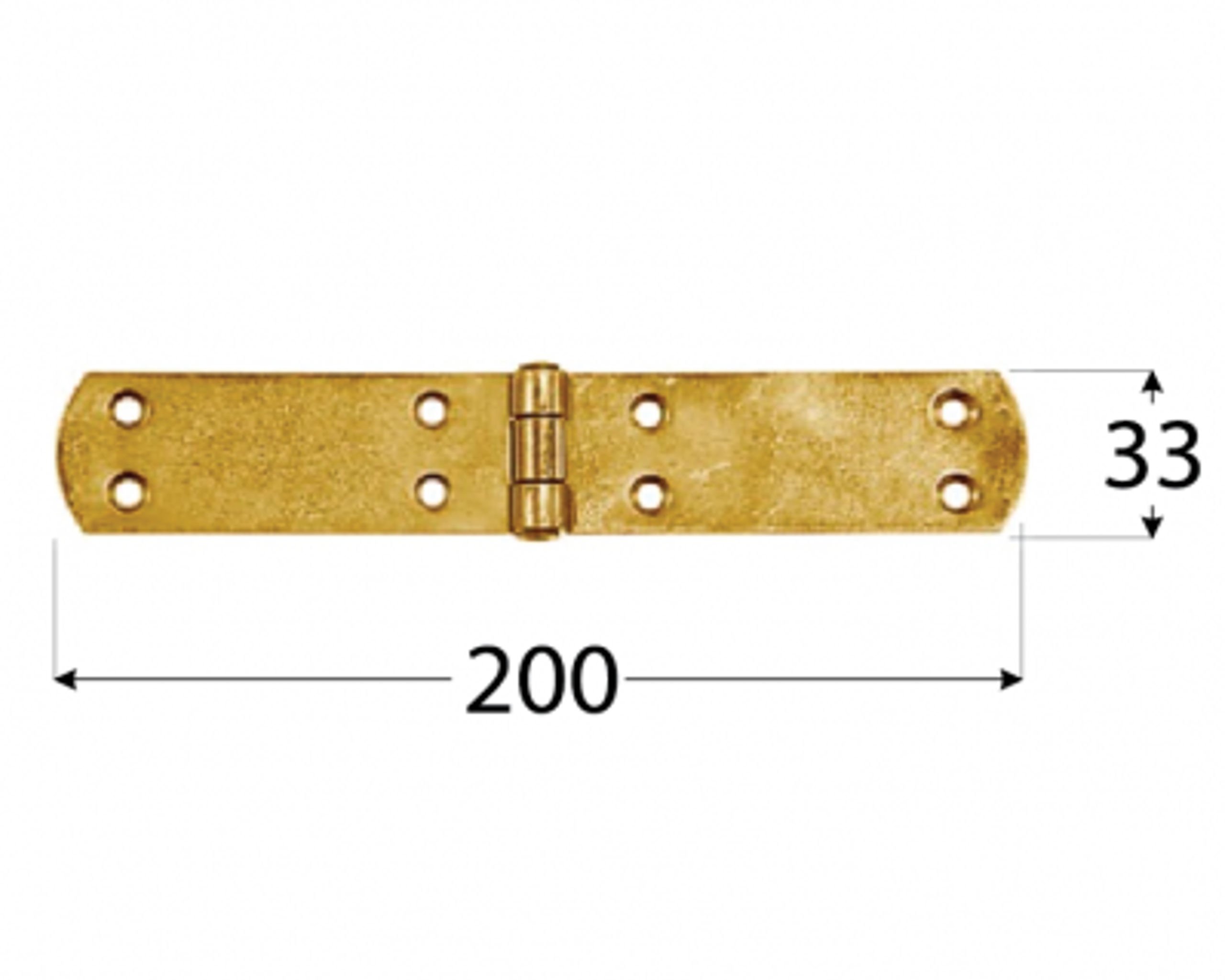 Zawias francuski 200*33mm - obrazek 2