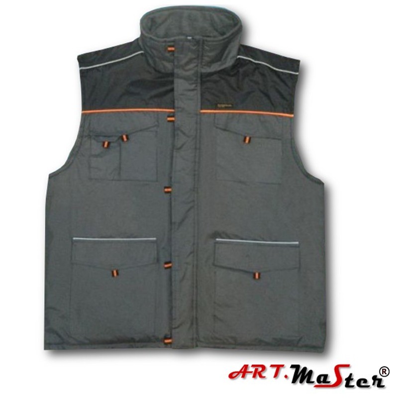 Bezrękawnik profesional XL szary