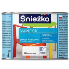 Emalia akrylowa biała 0,8l. A400 Supermal