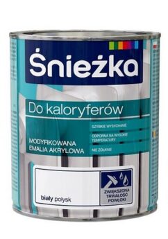 Emalia do grzejników 0,4l. biała Śnieżka