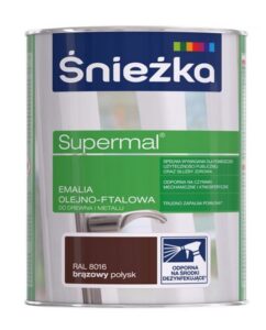 Emalia brązowa 5l. RAL8016 F535 Supermal