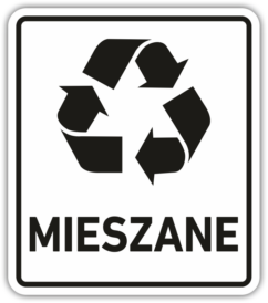 Naklejka na kosz 15*13cm. MIESZANE
