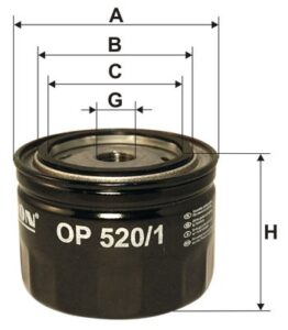 Filtr oleju OP 520/1