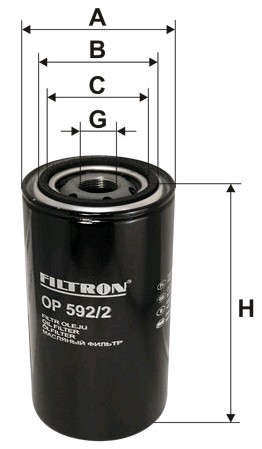 Filtr oleju OP 592/2