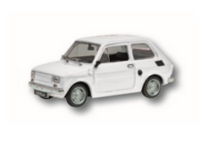 Zabawka Fiat 126P biały /PRL/