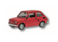 Zabawka Fiat 126P czerwony /PRL/