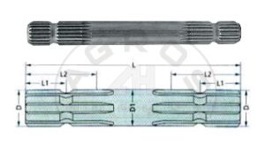 Redukcja PTO 1 3/8" 6-fr.zew. 1 3/8" 6-fr.zew