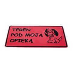 Tablica 14x29 Teren pod moją opieką