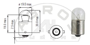 Żarówka 24V 5W BA15s XXX