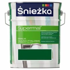 Emalia zielony liść 5l. RAL6002 Supermal