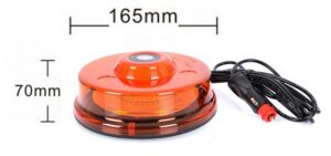 Lampa ostrzeg-kogut LED 12/24V UFO 70x165 magnes